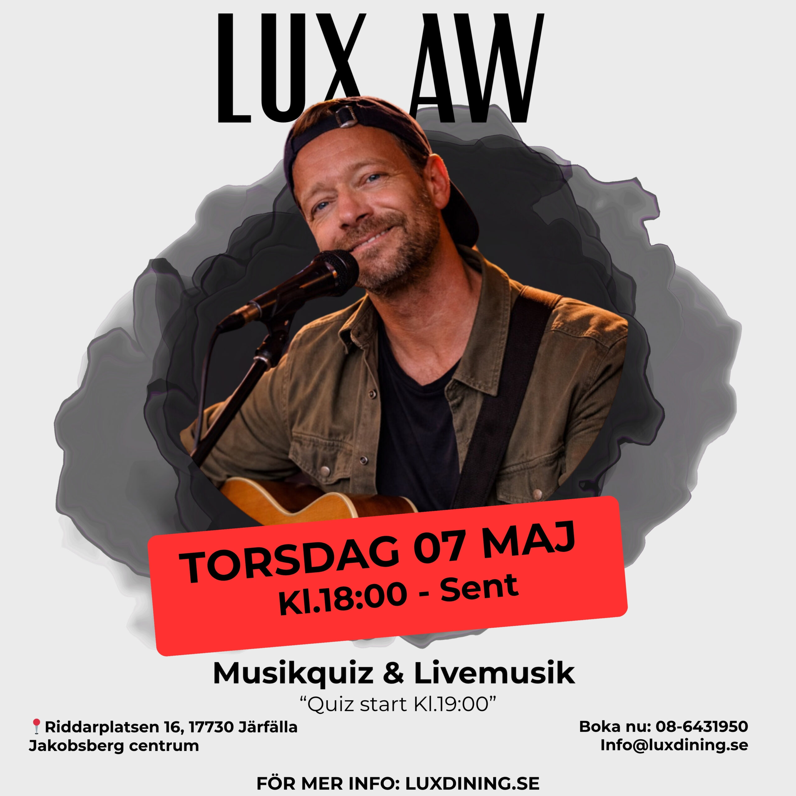 LUX AW med Trubadur Tim & Quiz Lux
