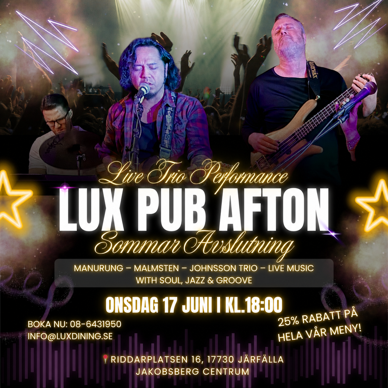 LUX PUB Afton - Säsongsavslutning Lux